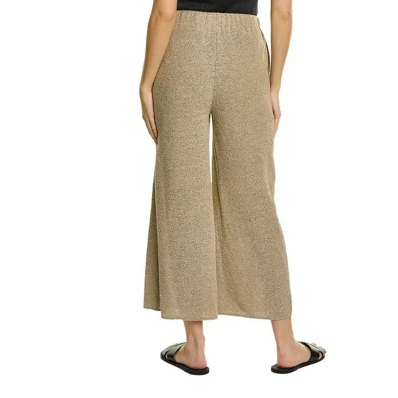 Theory Easy Wide Pull on Pants Trousers in Tweed Terry